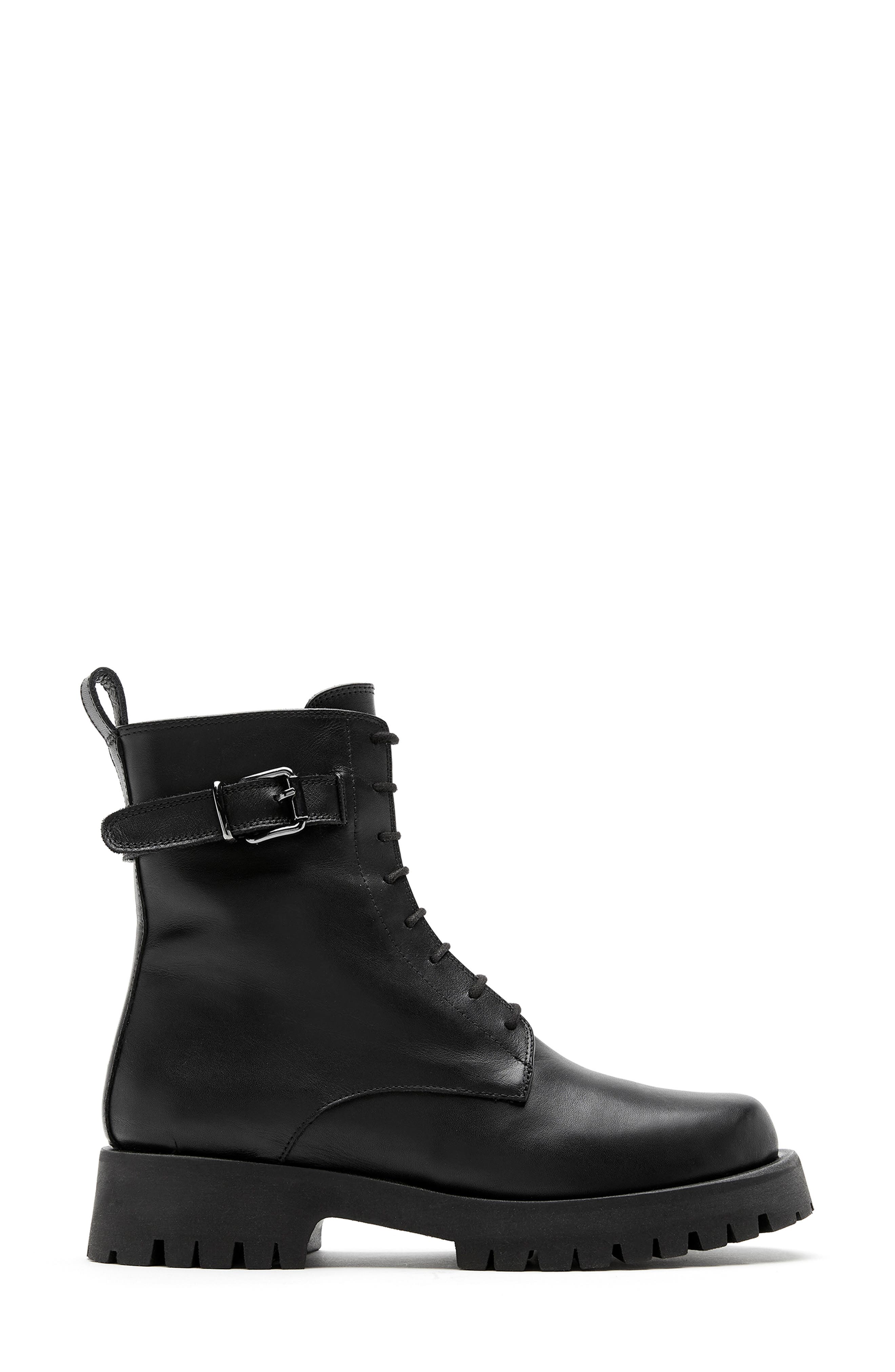 La Canadienne Goldy City Dry<sup>™</sup> Waterproof Combat Boot, Alternate, color, Black Leather