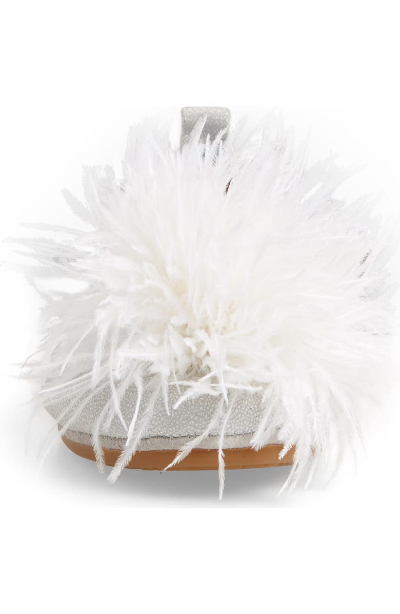 Yosi Samra Marabou Feather Pompom Flat, Alternate, color,