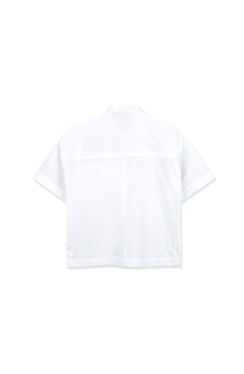 Lanvin Kids Oversized Cotton Shirt, Alternate, color,