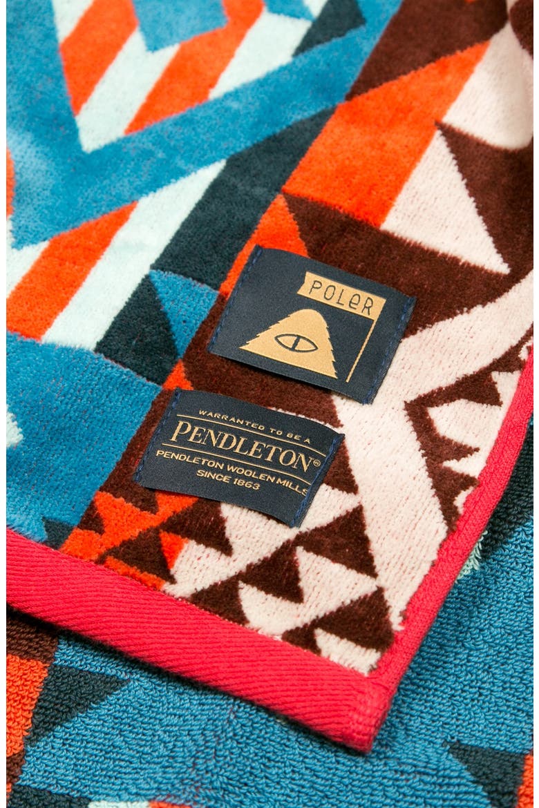 'Pendleton' Cotton Towel, Alternate, color, RED MULTI
