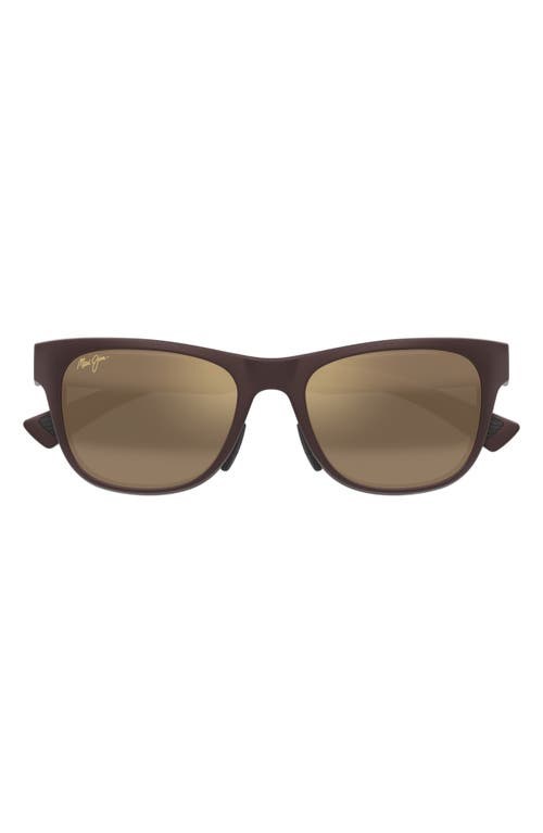 Maui Jim Rectangle-frame Sunglasses In Brown