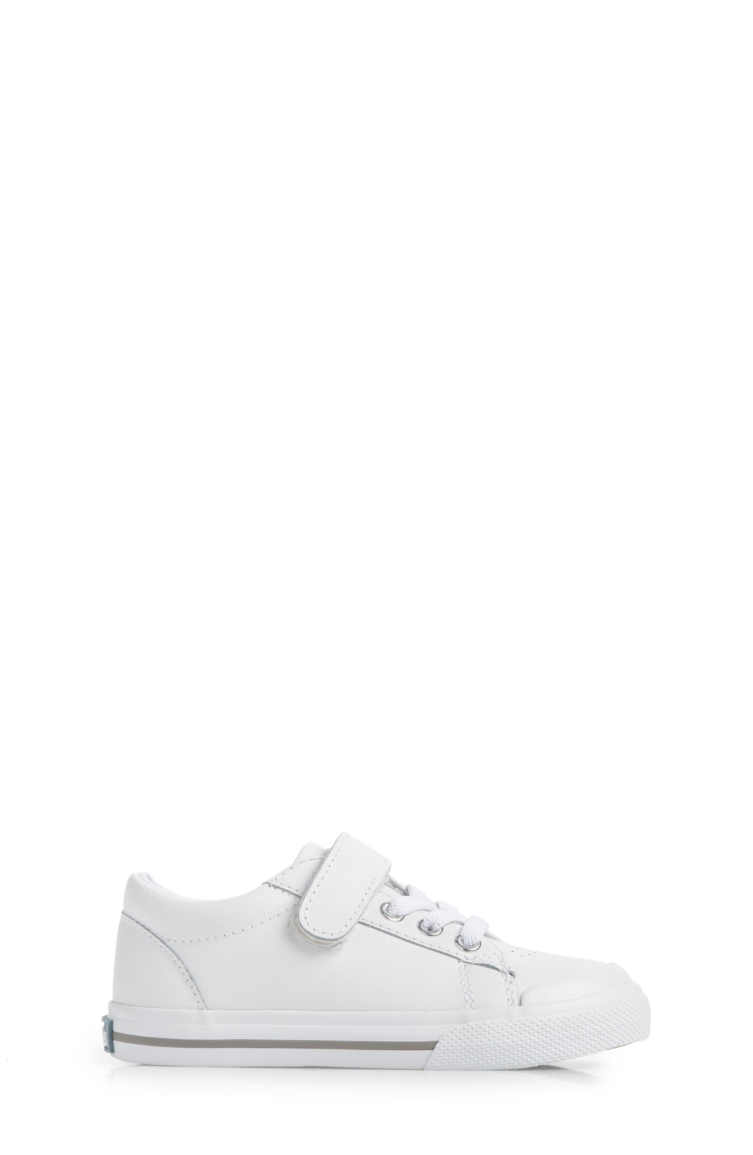 Footmates Reese Sneaker, Alternate, color, White Leather