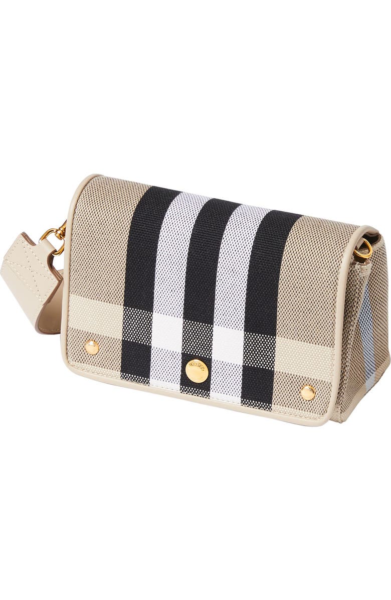 Burberry Hackberry Check Jacquard Canvas Crossbody Bag, Alternate, color,