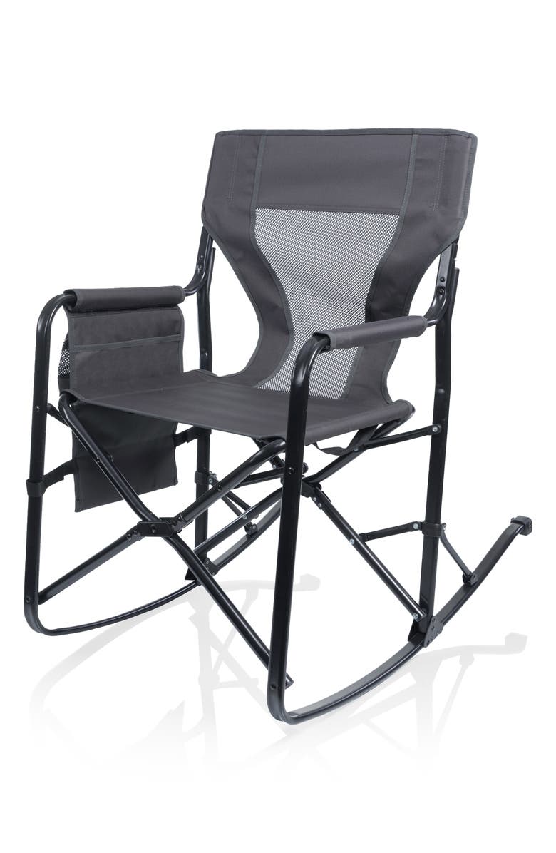 Picnic Time Woodland Rocking Camp Chair, Main, color,