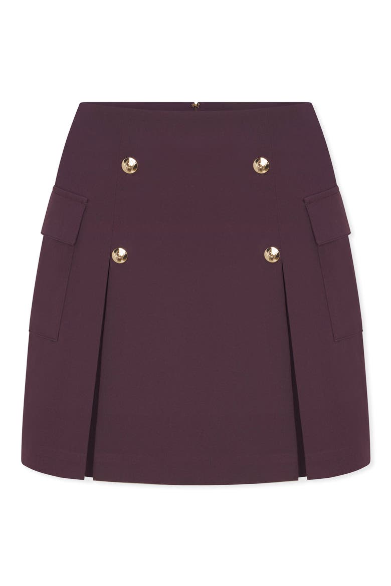 Sabrina Performance Miniskirt, Main, color, VAMP BURGUNDY