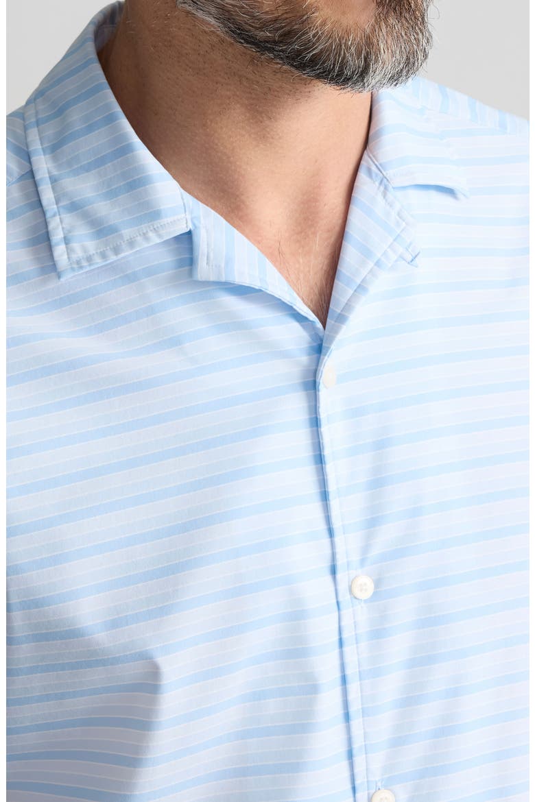 Haverman Stripe Performance Camp Shirt, Alternate, color, BLUE