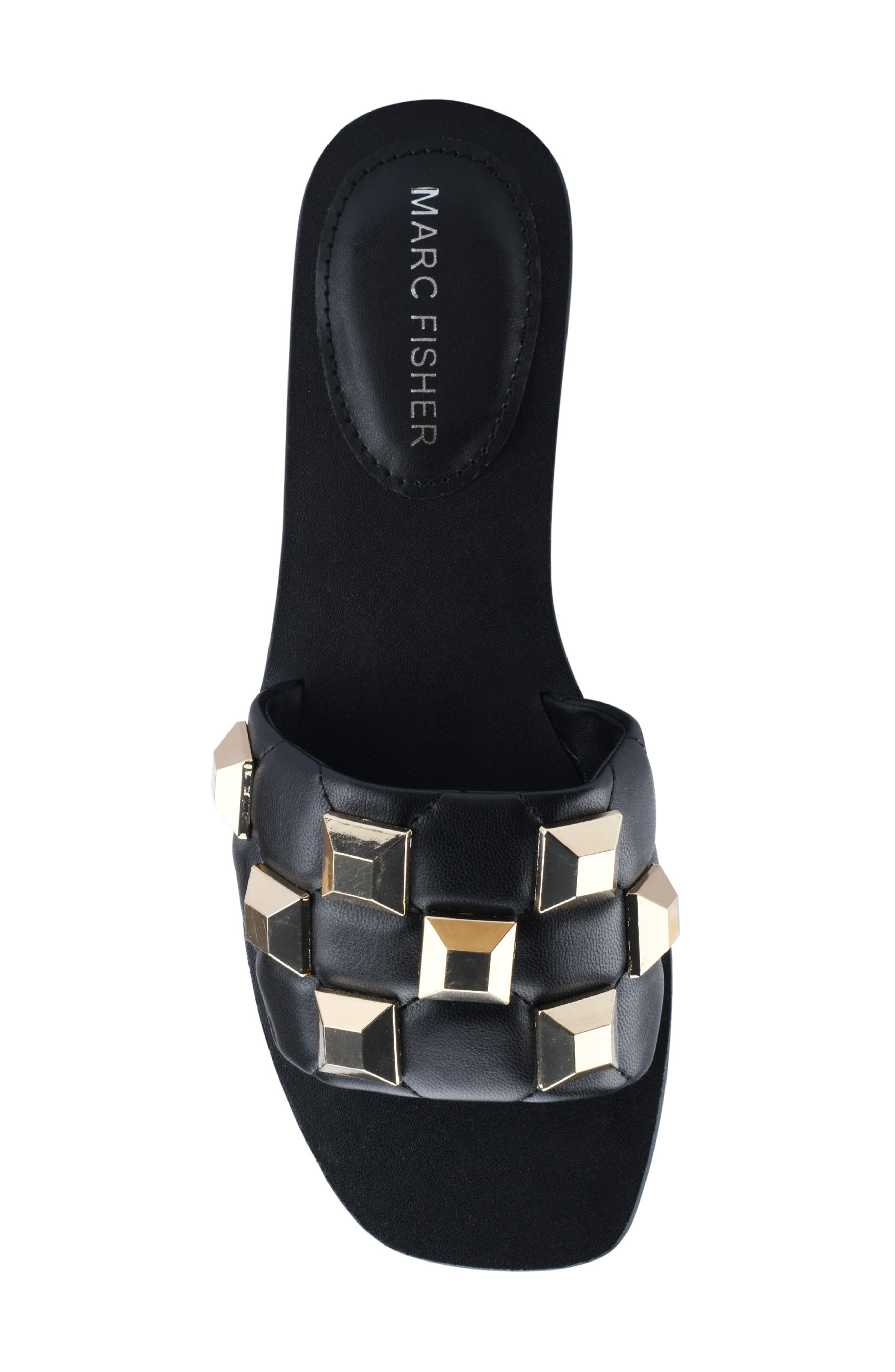 Marc Fisher Bamer Studded Slide Sandal, Alternate, color, 