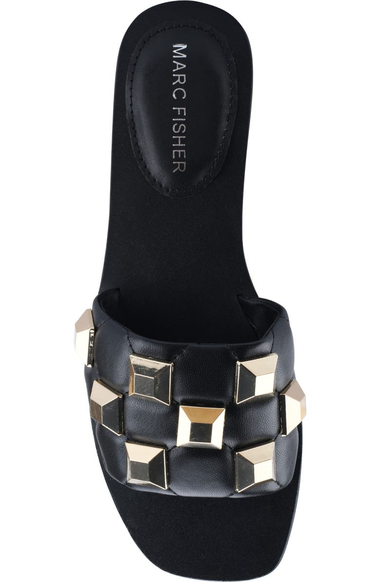 Marc Fisher Bamer Studded Slide Sandal, Alternate, color,