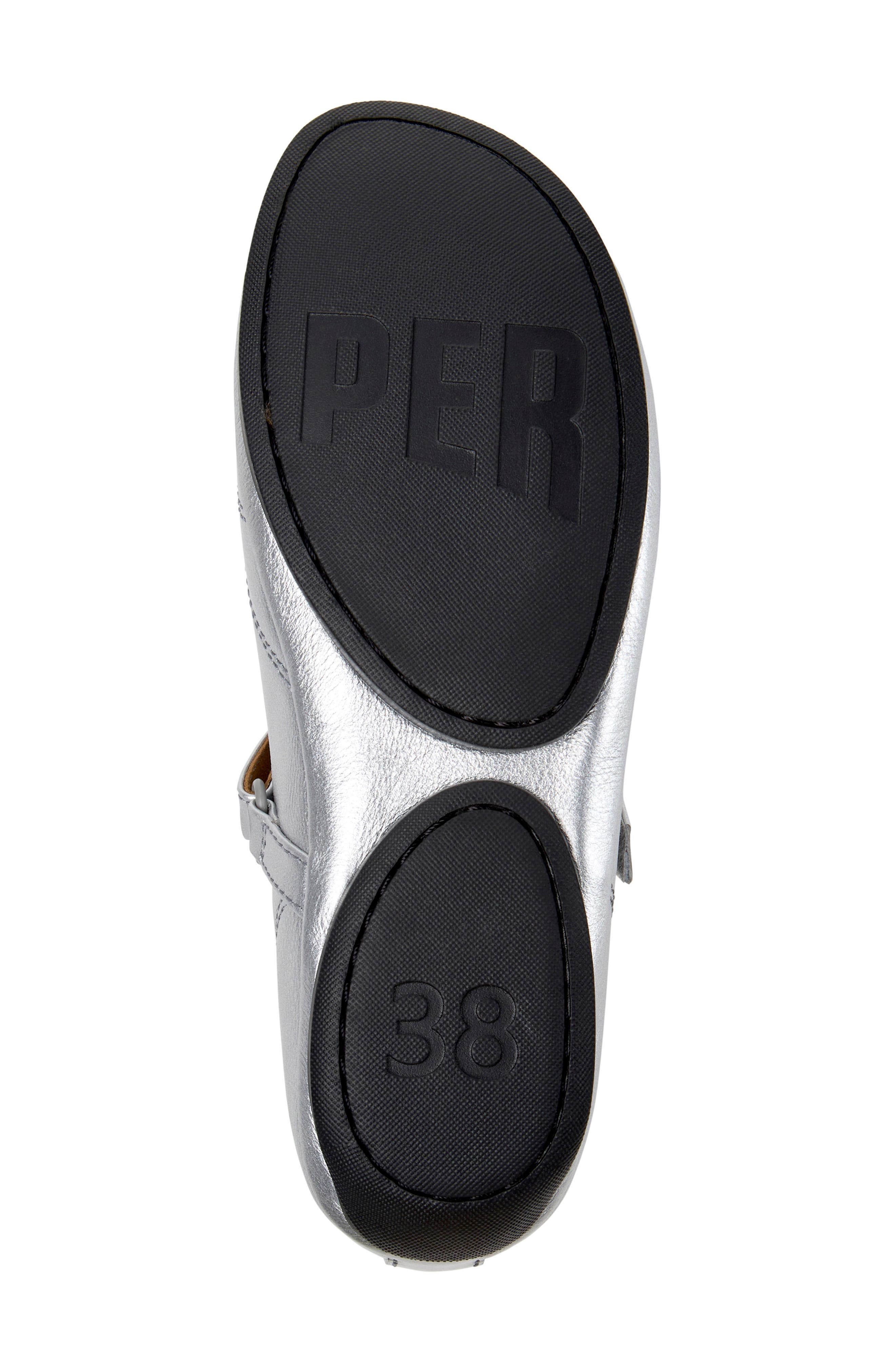 Right Nina Mary Jane Flat, Alternate, color, MEDIUM GRAY