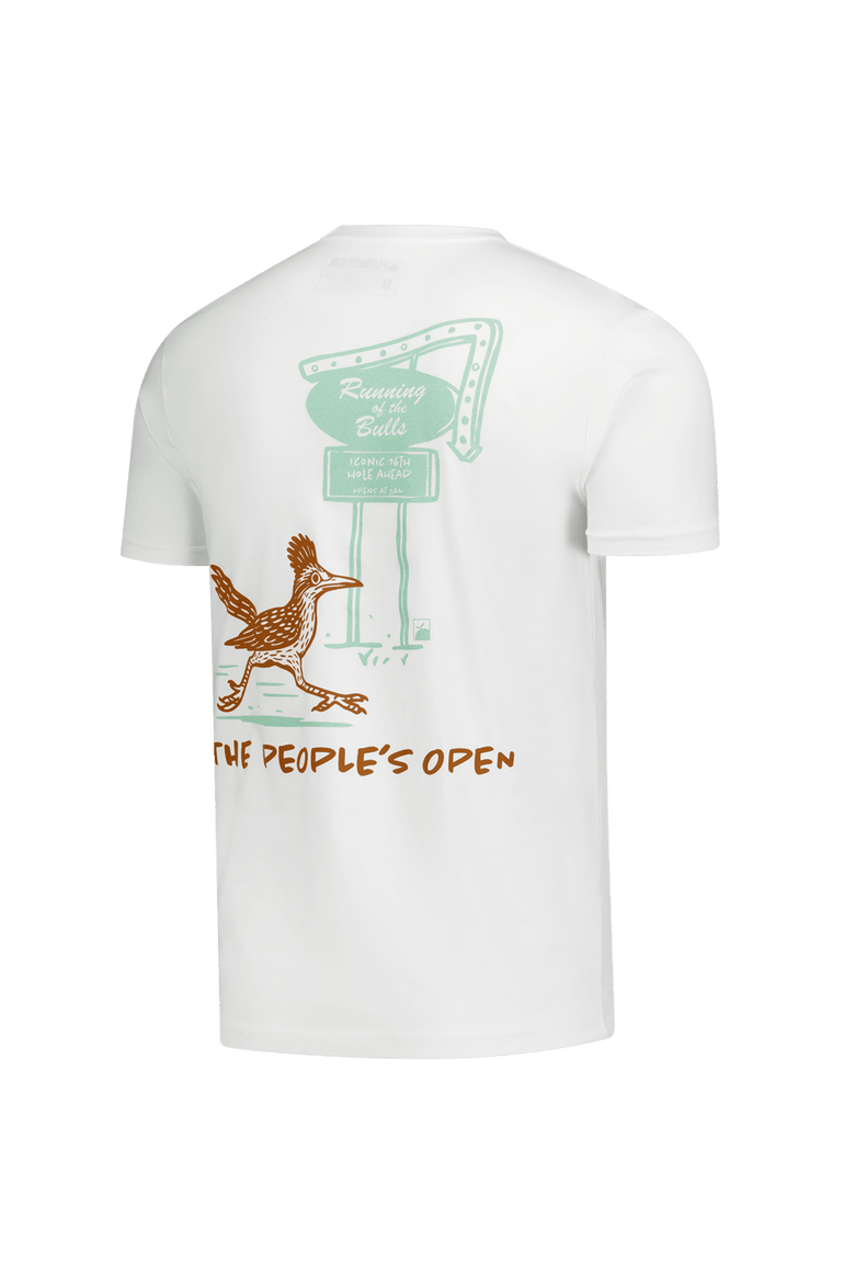 Unisex Flomotion White WM Phoenix Open Running of the Bulls T-Shirt, Alternate, color, White