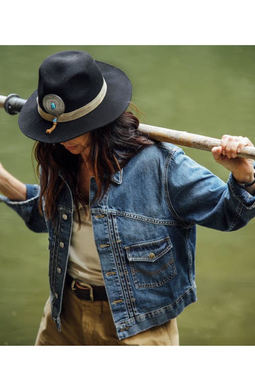 Fortela Bananastitchj Stone Wash Denim Jacket In Blue