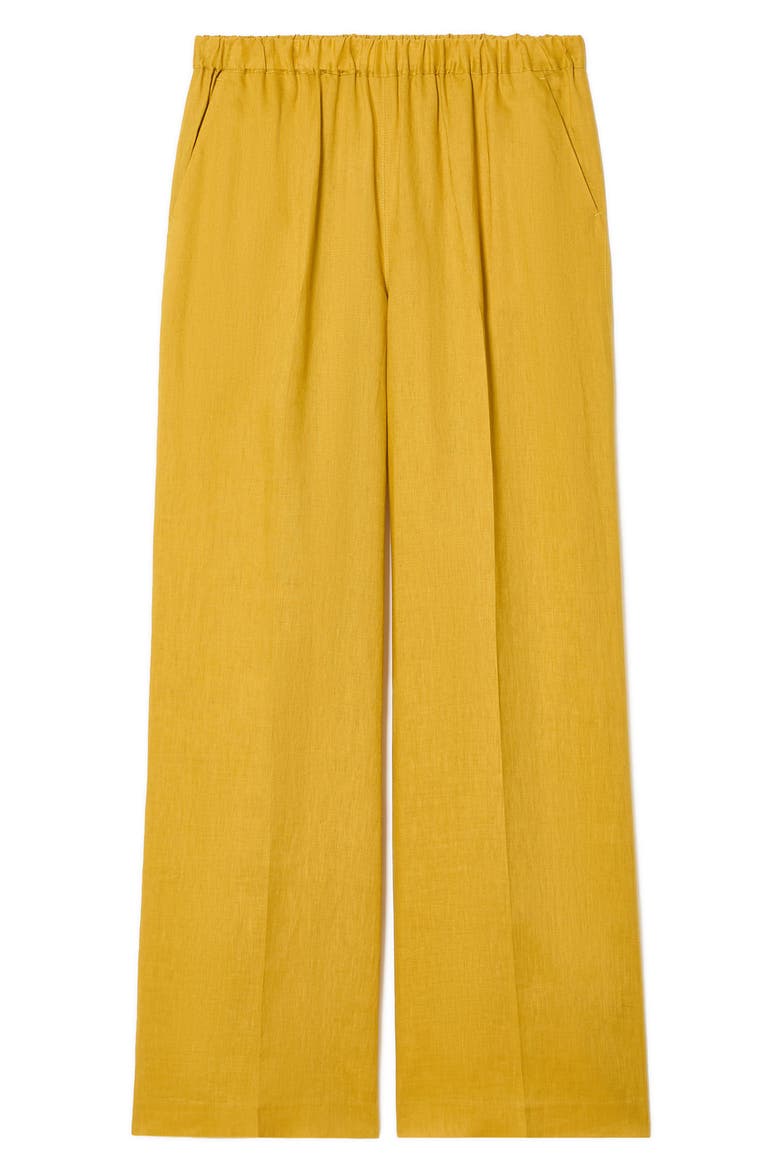 Rocco Straight Leg Linen Pants, Alternate, color, HONEY