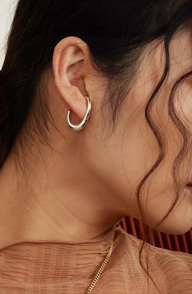 Lady Grey Lair Earrings, Alternate, color, Silver