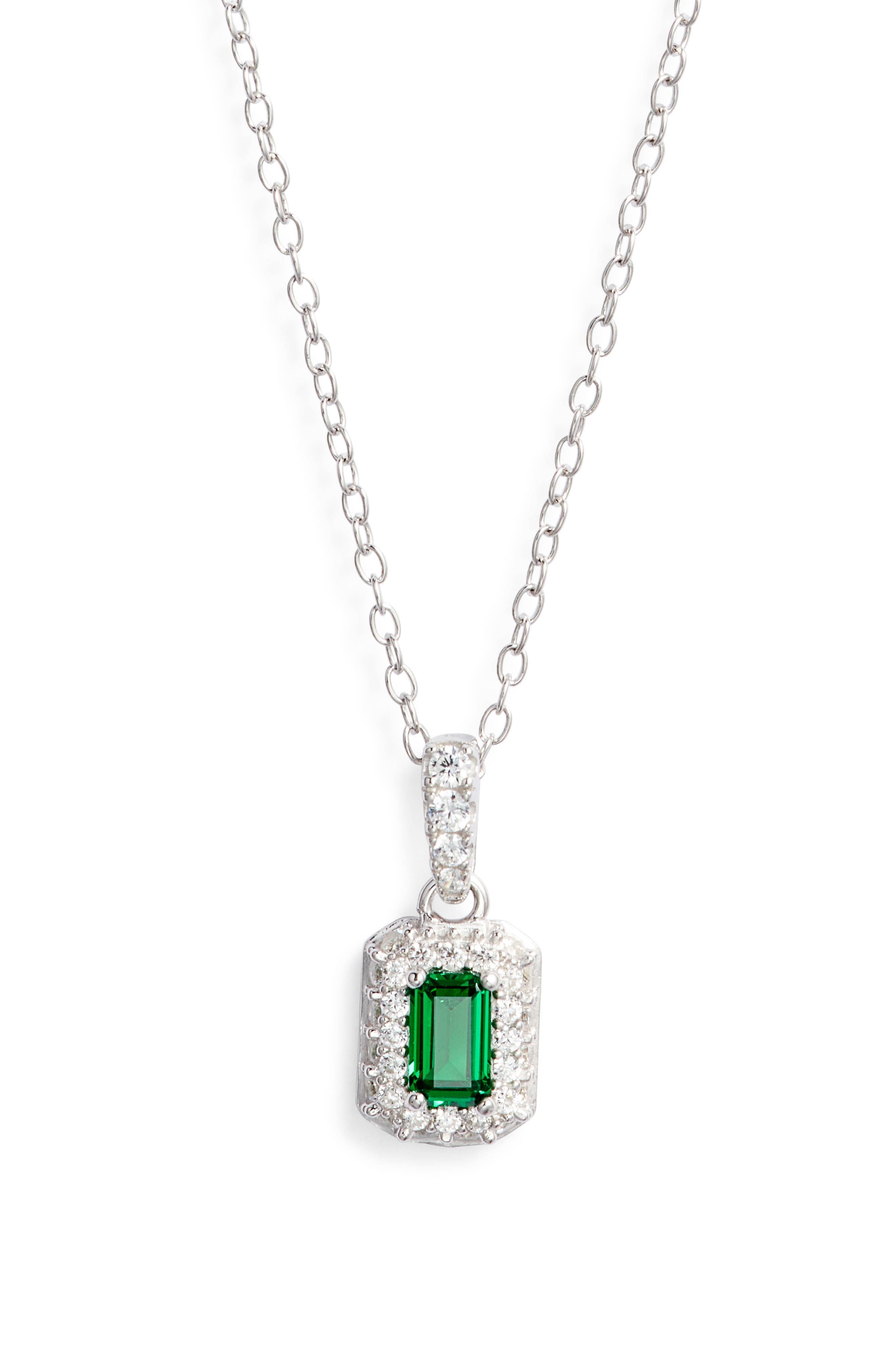EMERALD- PLATINUM PLATED