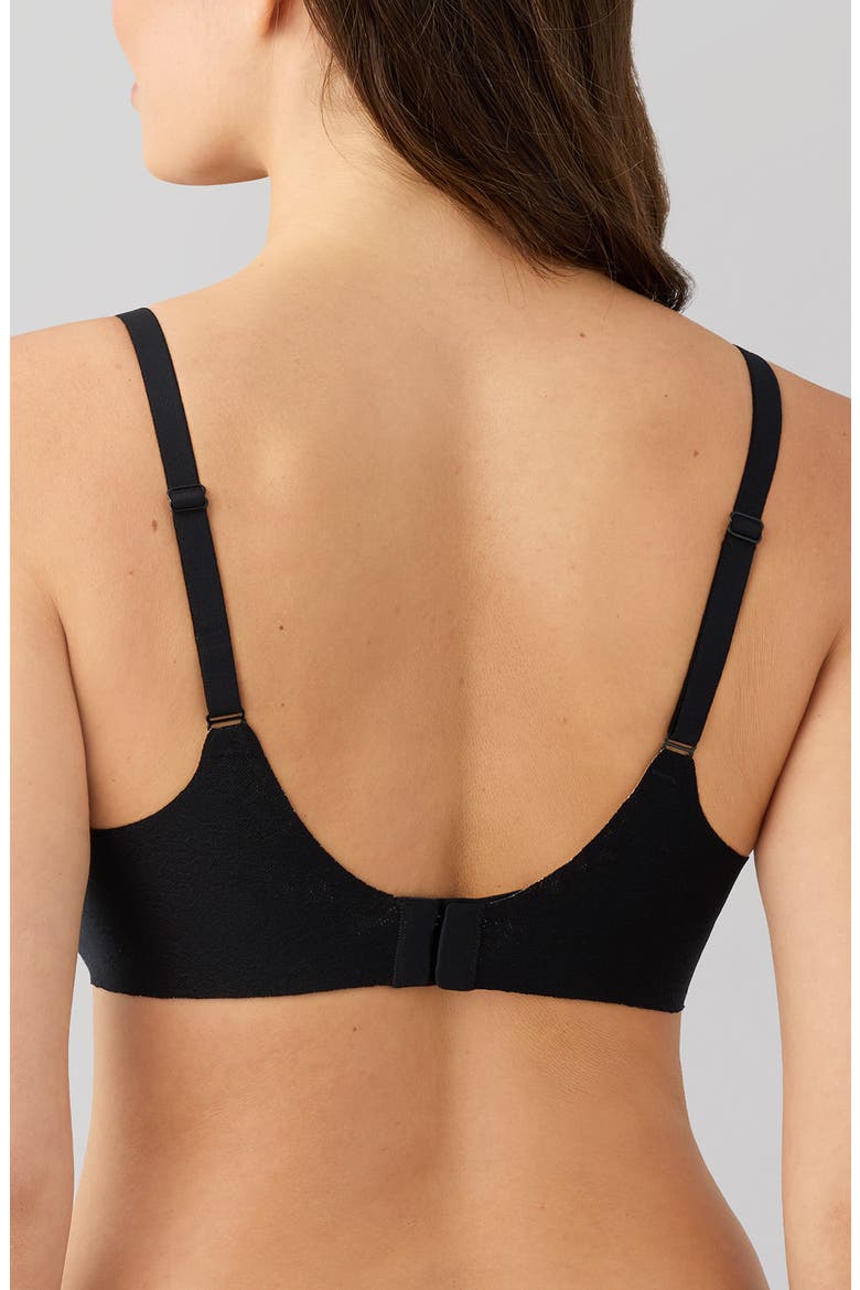Taking Sides Smoothing Underwire T-Shirt Bra, Alternate, color, BLACK