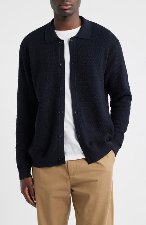 Navi 6499 Ribbed Cotton Full Button Cardigan