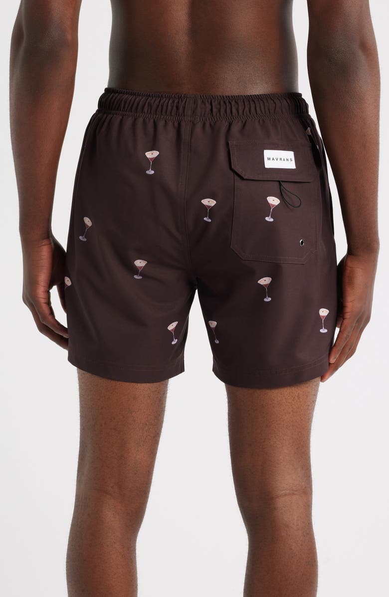 MAVRANS Espresso Martini Swim Trunks, Alternate, color, Brown