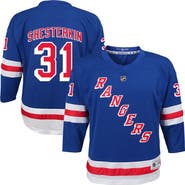 Outerstuff Youth Igor Shesterkin Blue New York Rangers Home Replica Player Jersey