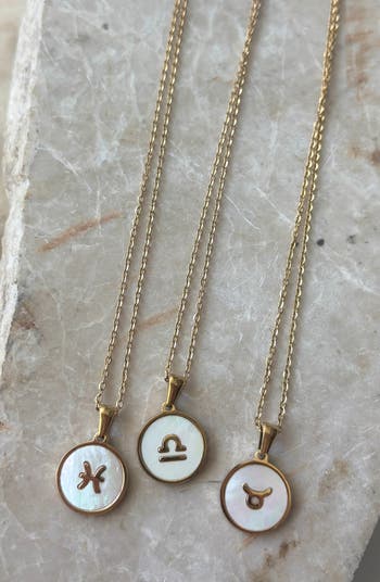 Zodiac Pendant Necklace