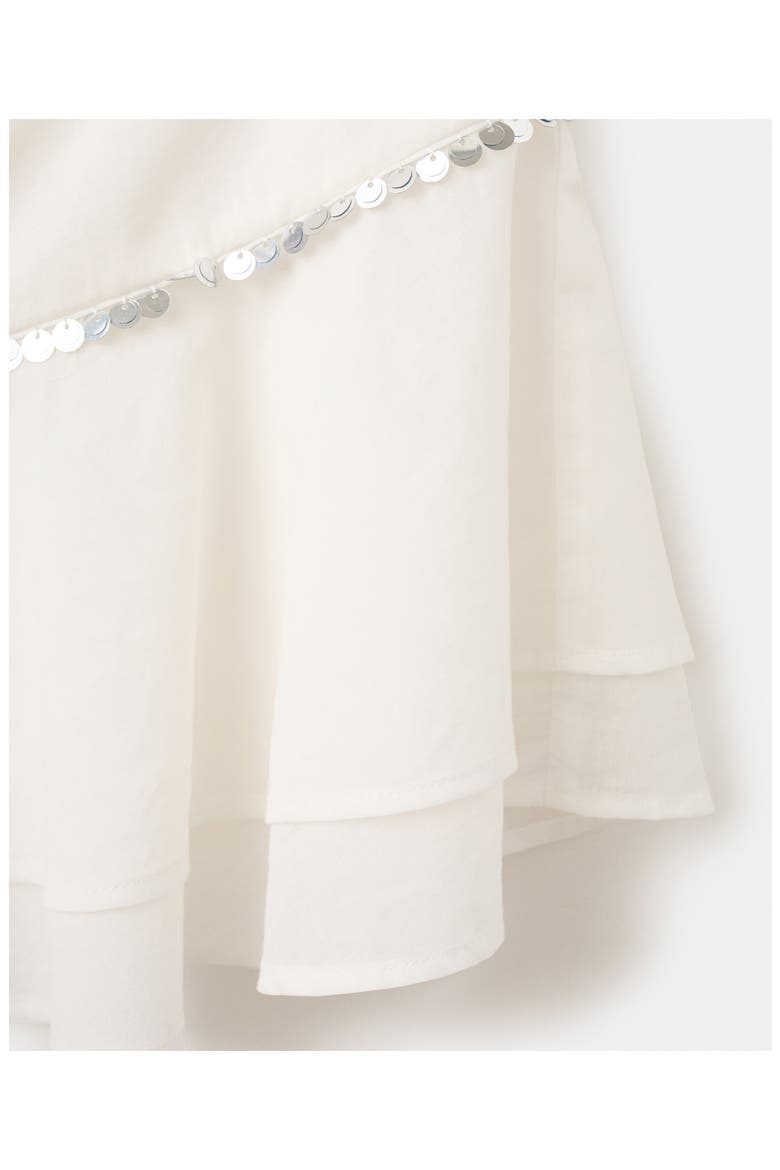 Ruffled Halter Neck Dress, Alternate, color, WHITE