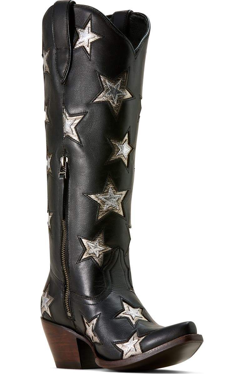 Ariat Casanova Star X Toe Western Boot, Main, color, Inkwell Black
