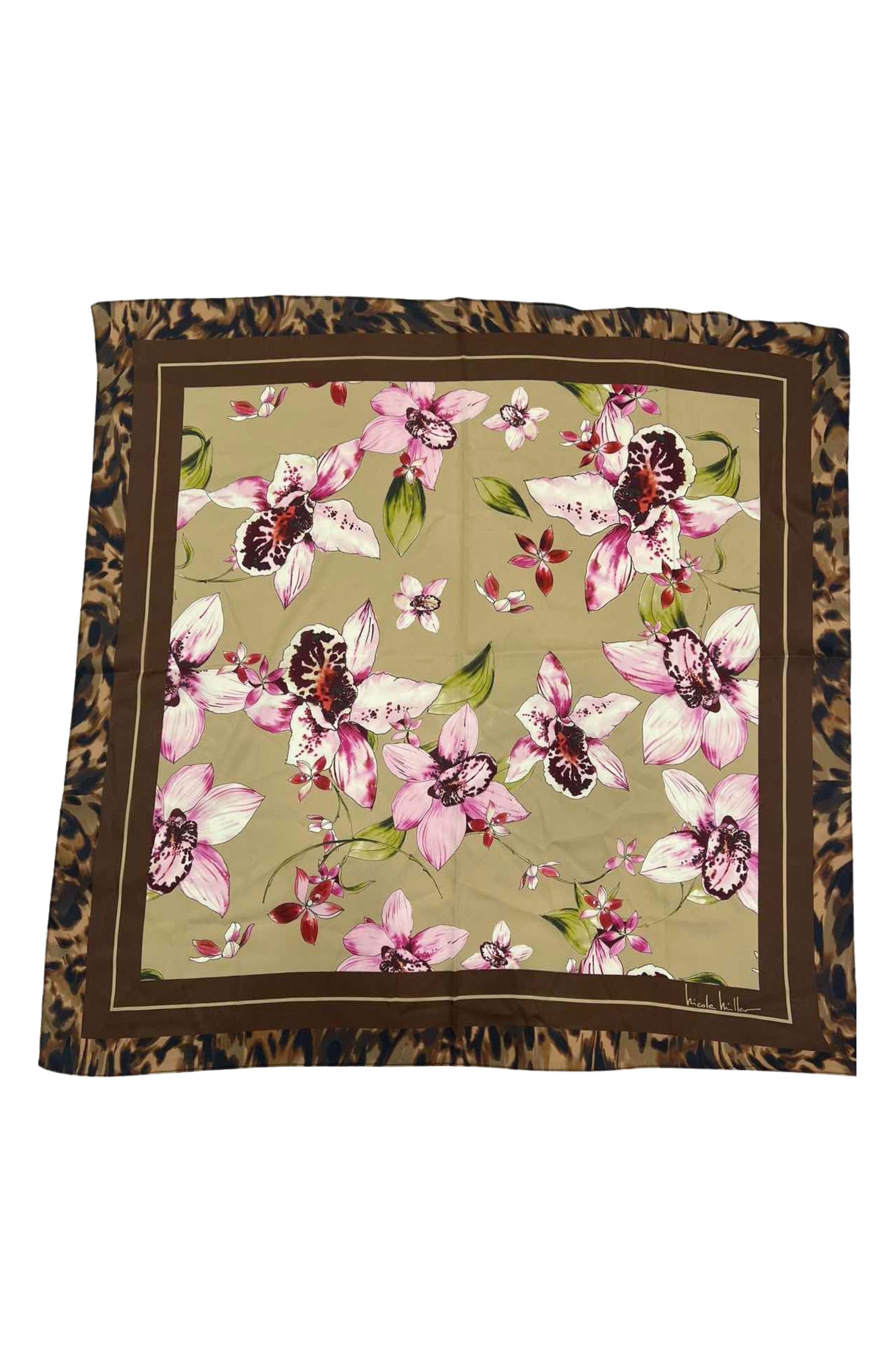Nicole Miller Floral Square Scarf