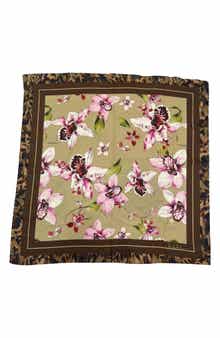 Nicole Miller Floral Square Scarf