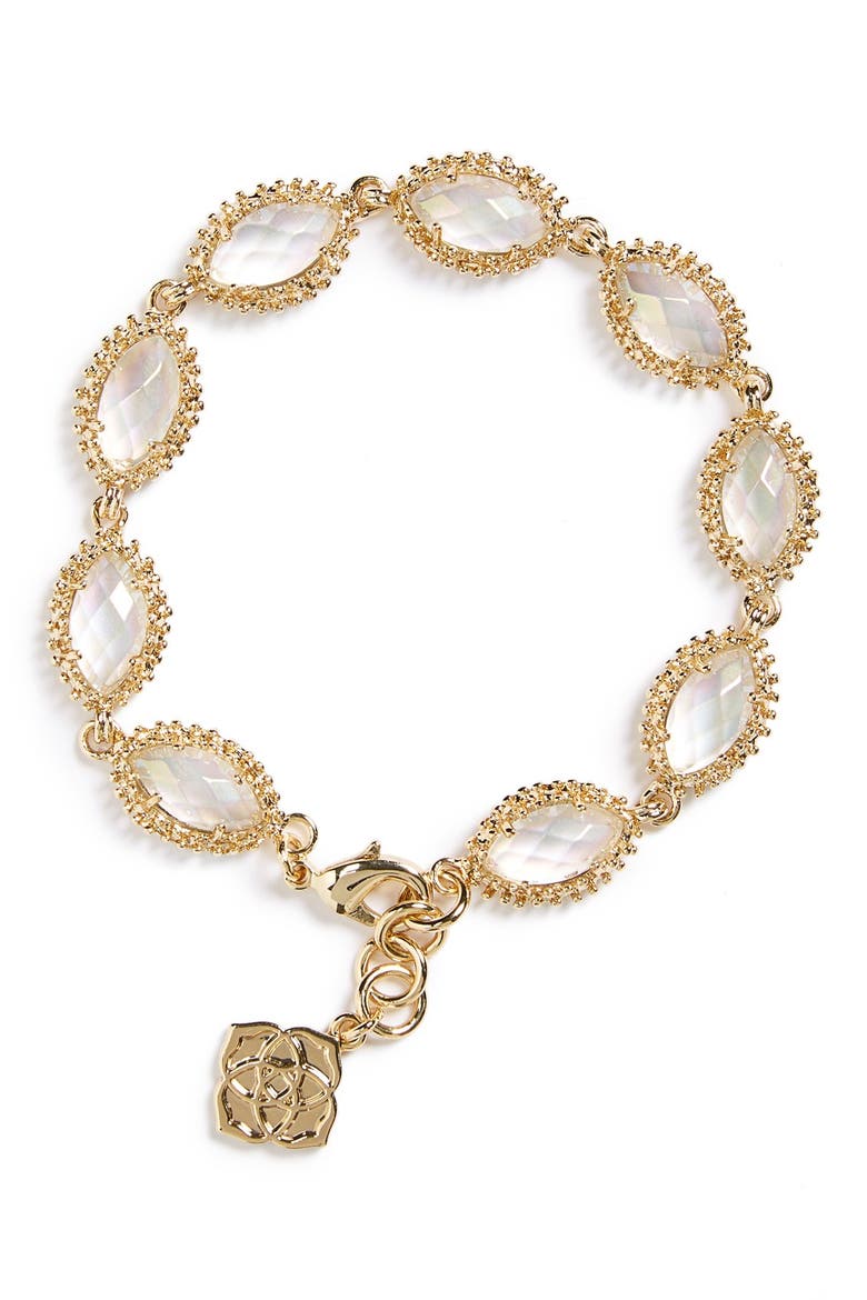 'Jana' Line Bracelet, Main, color, MOTHER OF PEARL