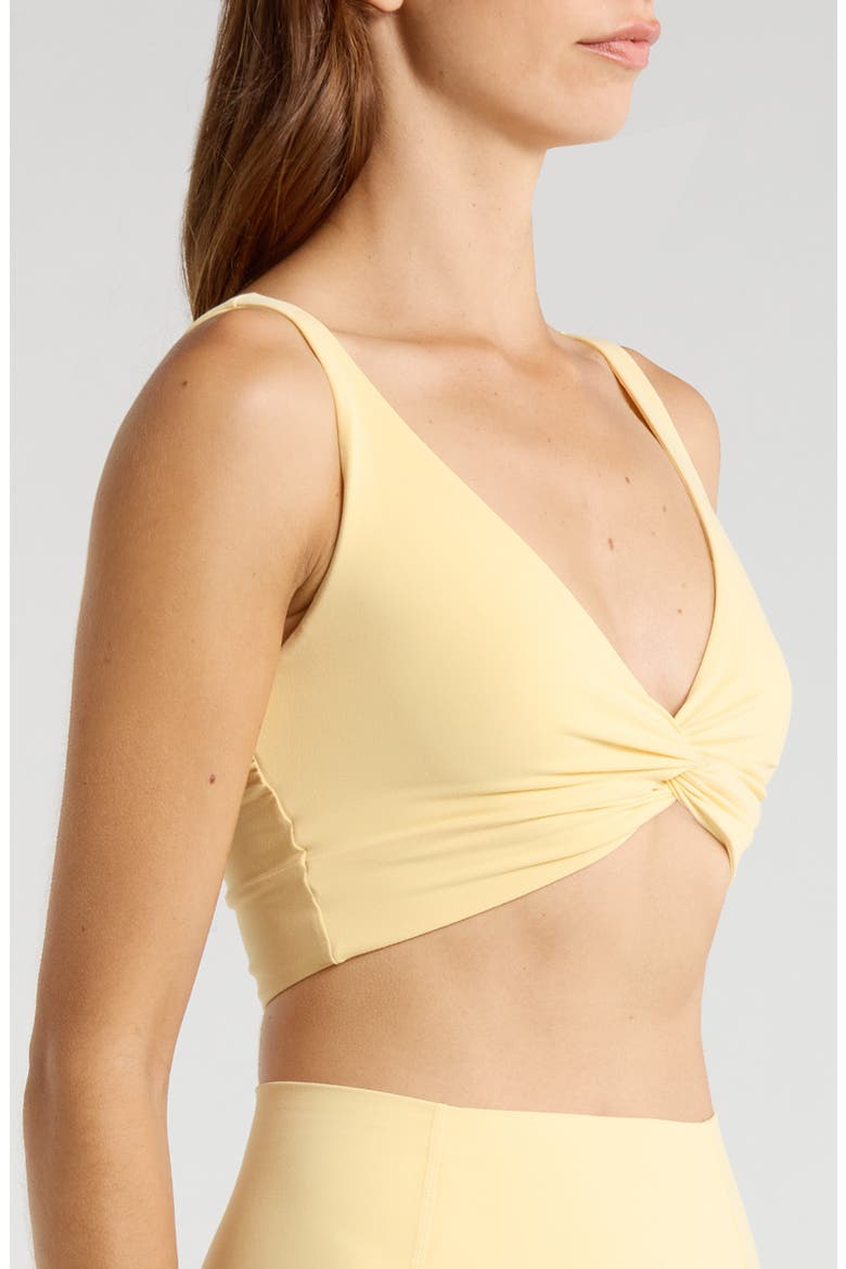 FP Movement Never Better Twist Front Sports Bra, Alternate, color, SUNLIT YELLOW