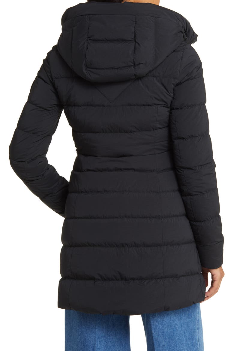 Clair 750 Fill Power Down Puffer Coat, Alternate, color, BLACK