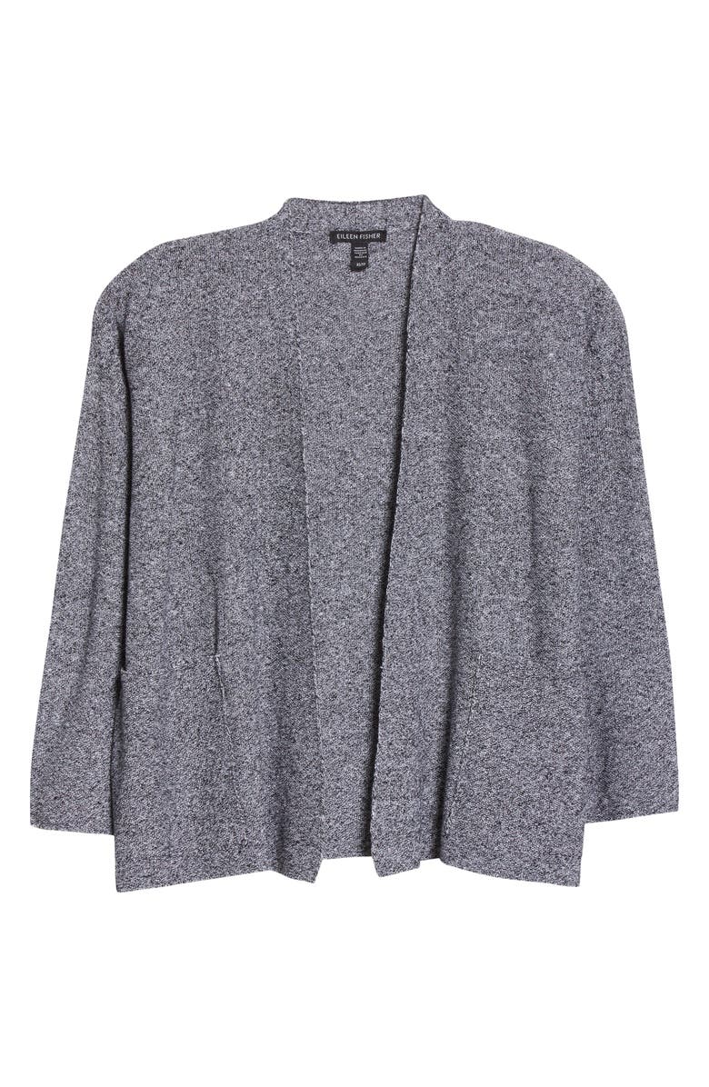 Eileen Fisher Open Front Organic Linen & Cotton Cardigan, Main, color, 