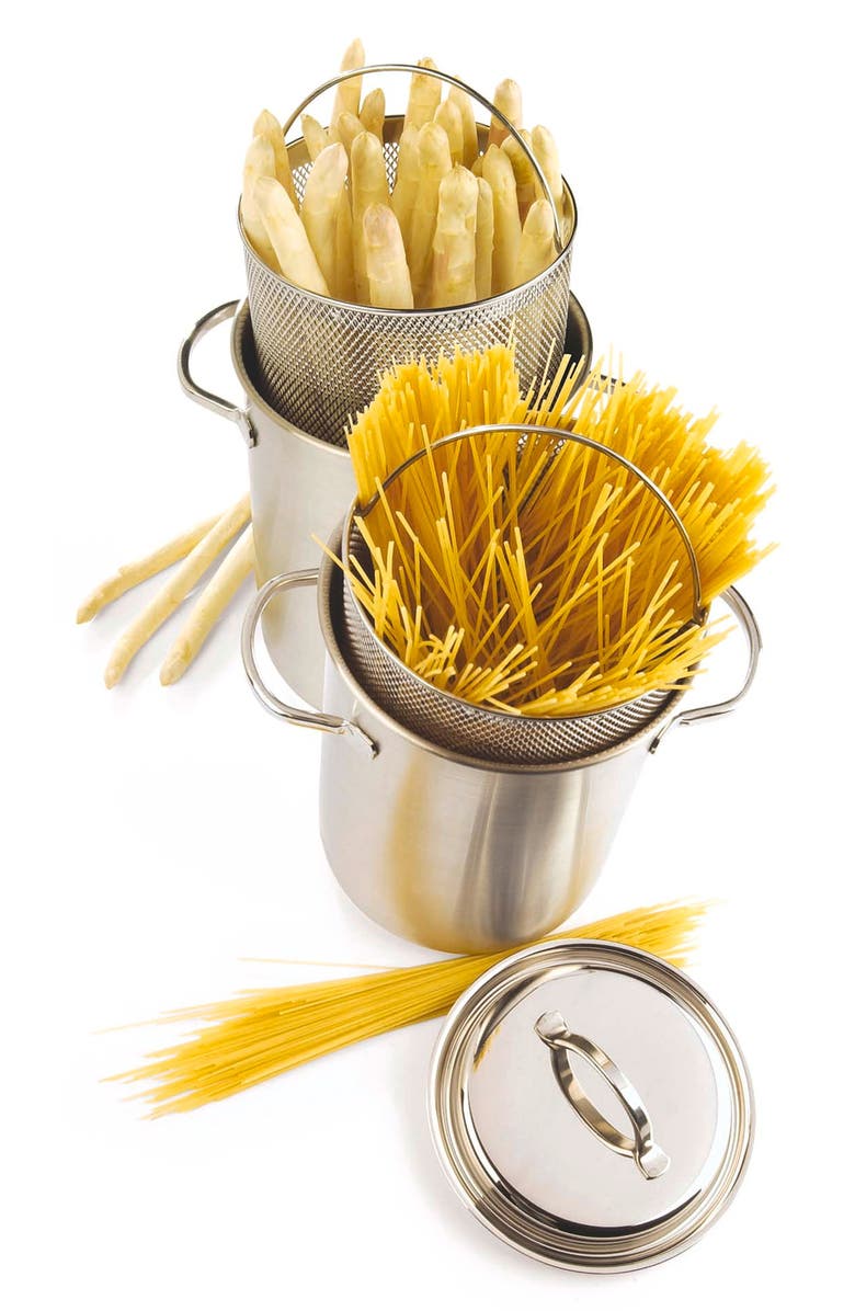 Demeyere Resto 4.8-Quart Asparagus/Pasta Cooker Set, Alternate, color, Stainless Steel