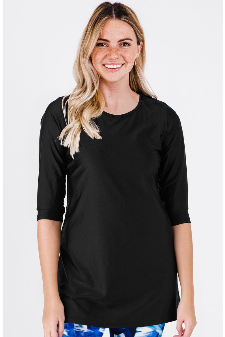 Gia Swim Tunic, Main, color, Black