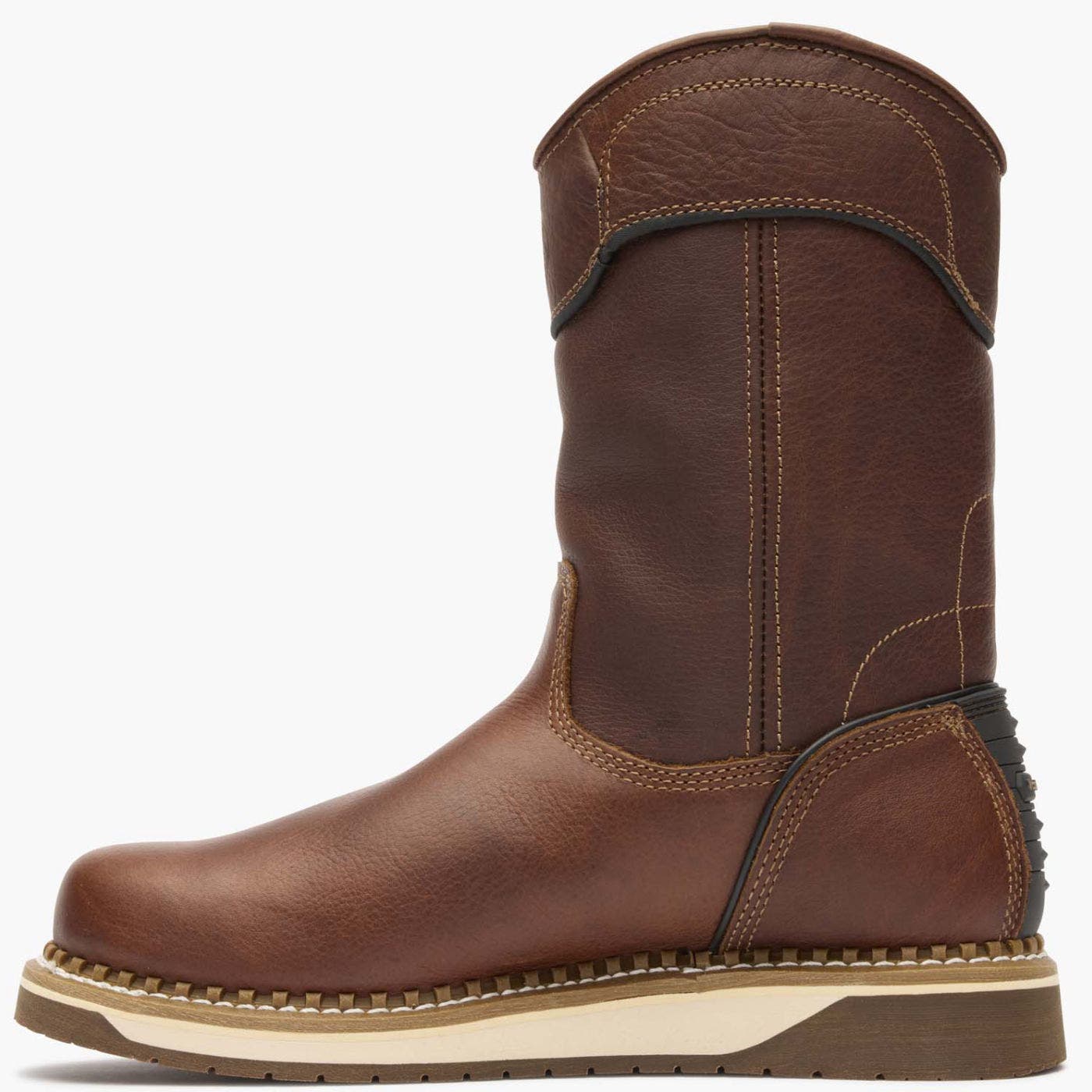 Georgia Boot Amp Lt Wedge Waterproof Pull On Work Boot, Alternate, color, Brown