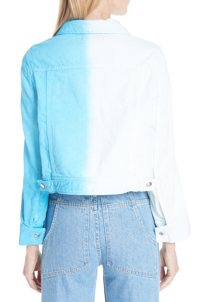 Cropped Denim Jacket (Nordstrom Exclusive), Alternate, color, DIRECTOIRE