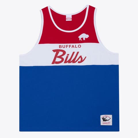 Men's Mitchell & Ness  Royal/Red Buffalo Bills Head Coach Tank Top