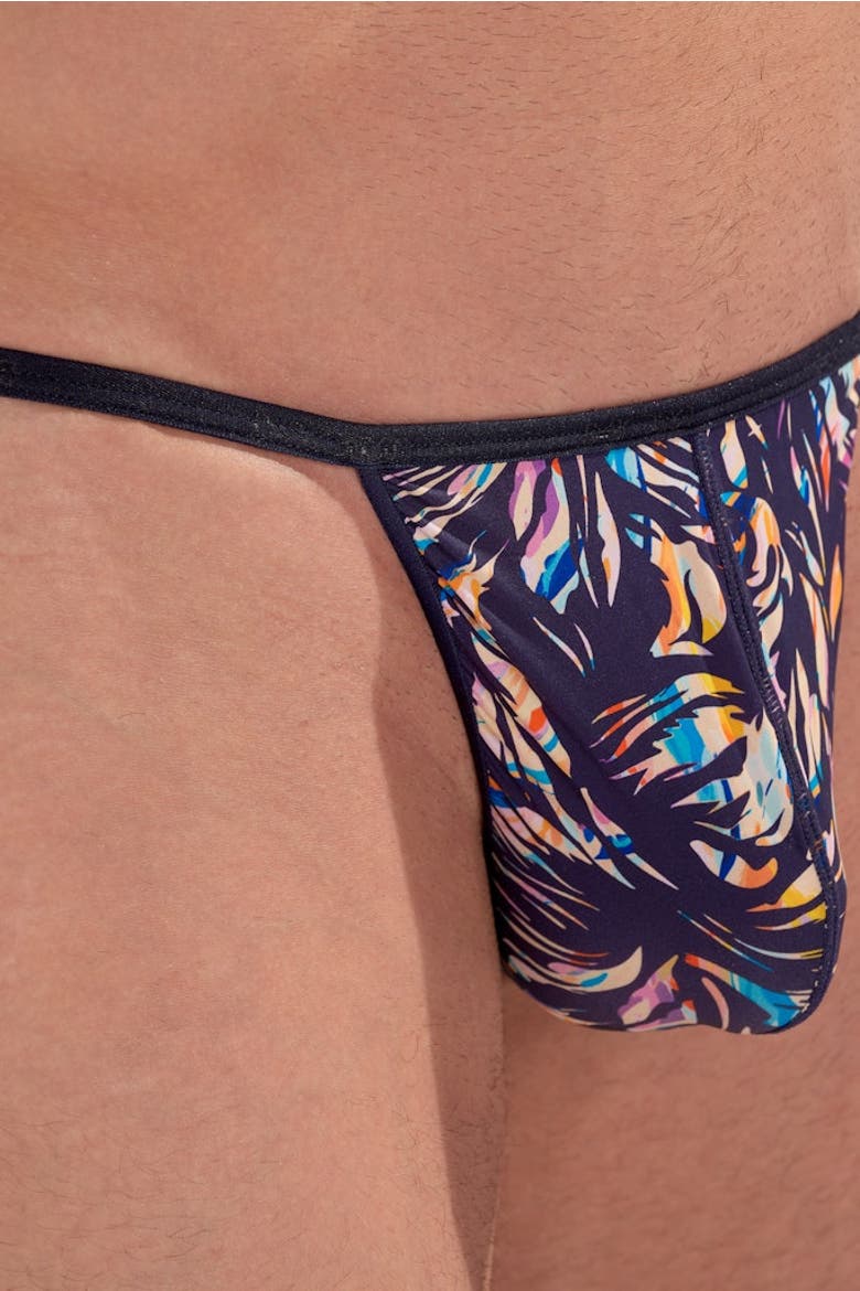 Viscaya G-String, Alternate, color, Navy Print