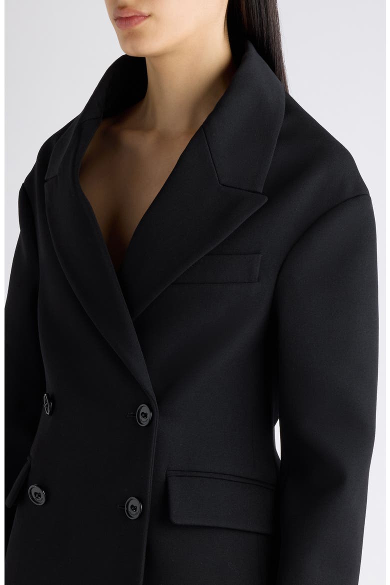 Stola Double Breasted Wool Jacket, Alternate, color, 1000 BLACK
