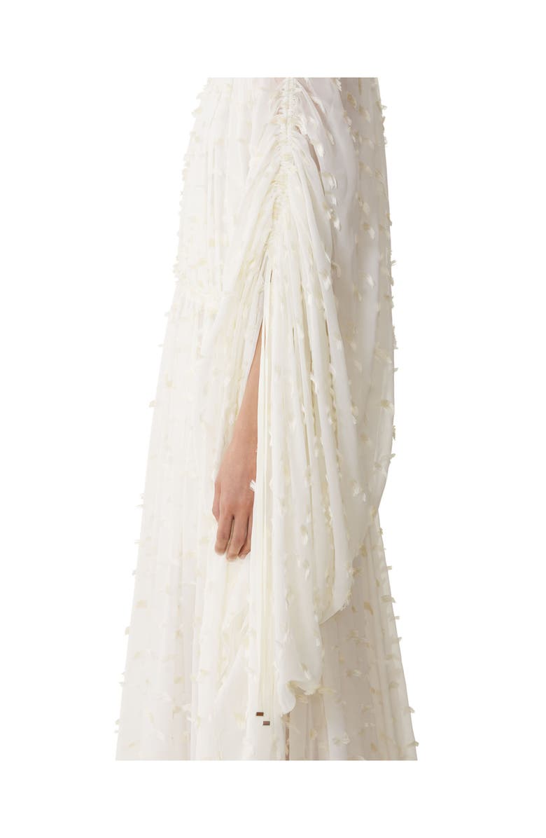 Lanvin Long Dress In Plumetis Silk, Alternate, color, White/Ivory