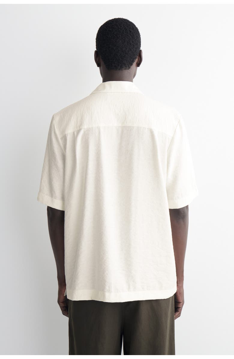 COS Camp-collar Shirt, Alternate, color, Cream