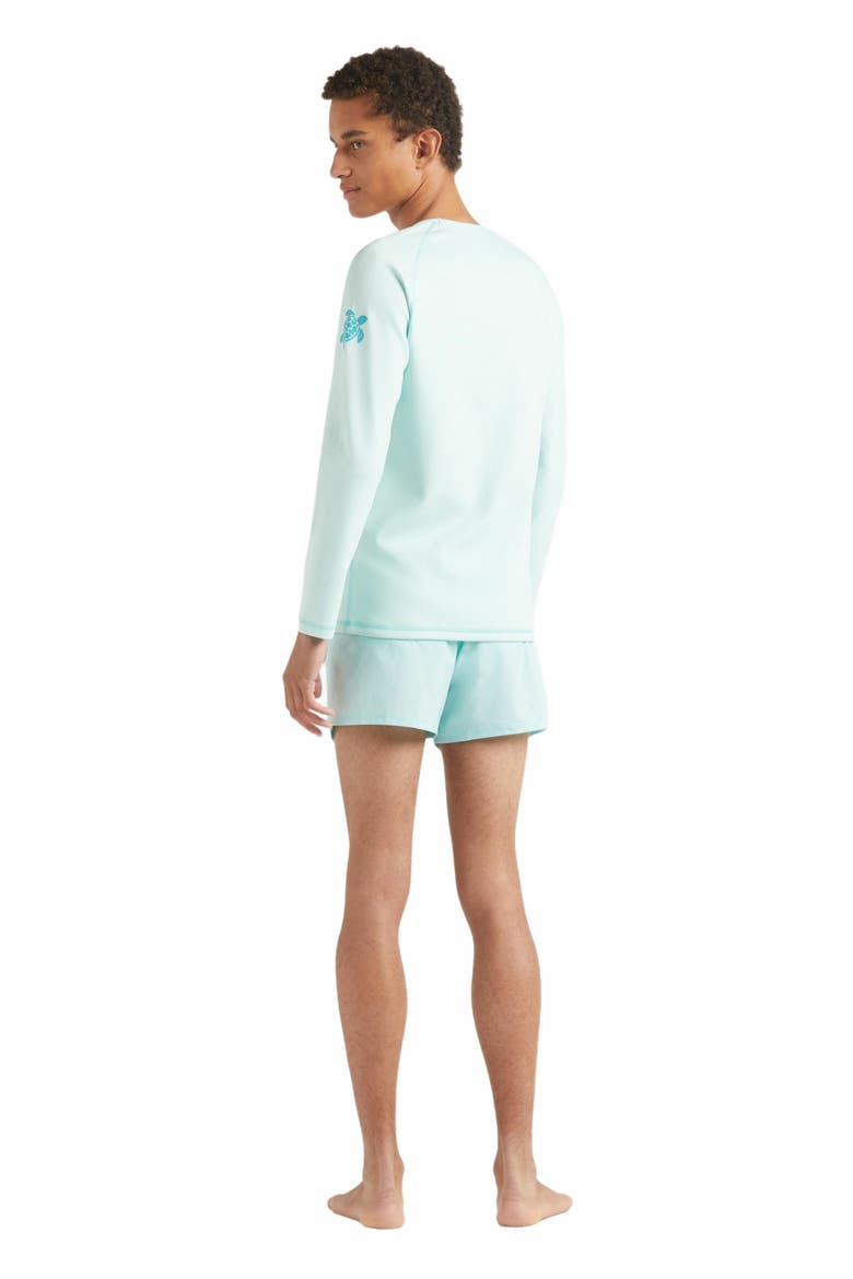 Men's Solid Long Sleeve Rashguard, Alternate, color, CELADON