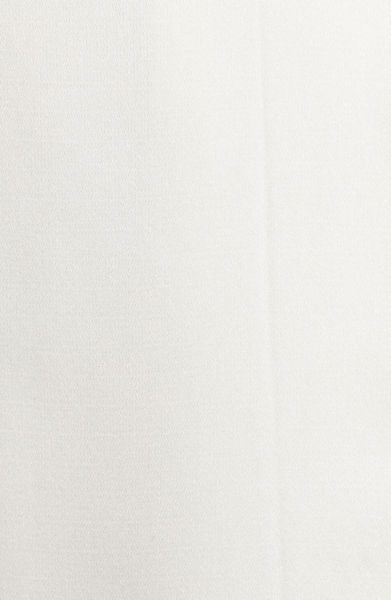 Anne Klein Pleat Front V-Neck Button-Up Shirt, Alternate, color, Eclair