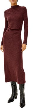 Rails Margaret Mock Neck Jersey Midi Dress