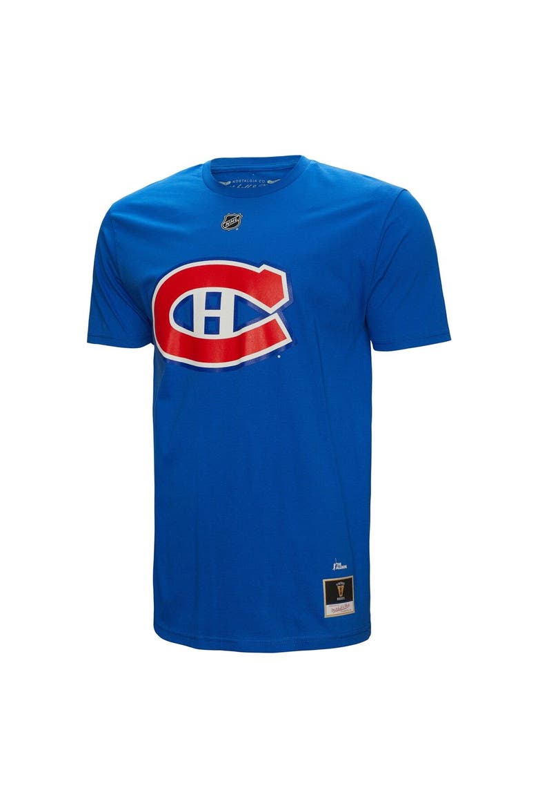 Men's Mitchell & Ness Patrick Roy Blue Montreal Canadiens  Name & Number T-Shirt, Alternate, color, Blue