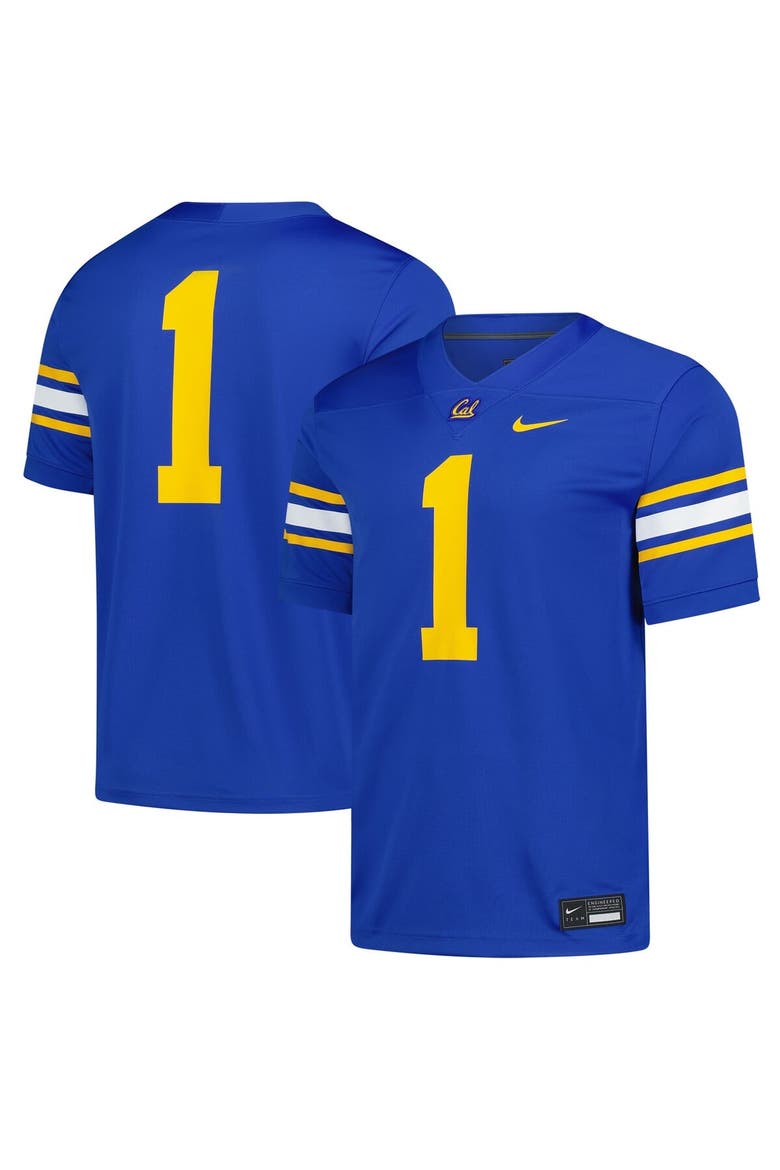 Men's Nike #1 Royal Cal Bears Untouchable Replica Game Jersey, Main, color, Royal