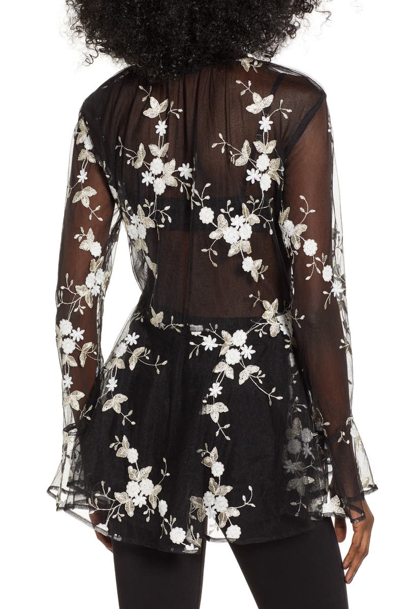 Endless Rose Embroidered Mesh Top, Alternate, color, 