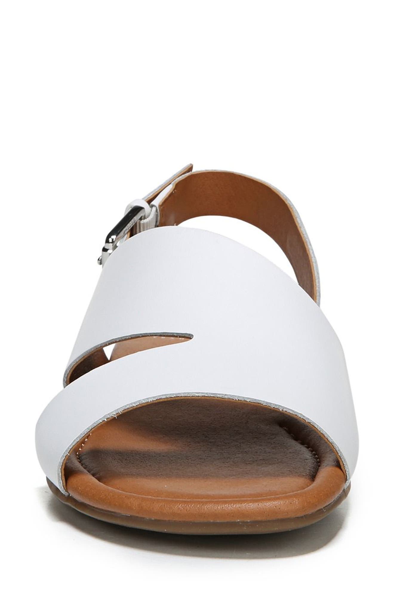 Garza Slingback Sandal, Alternate, color, WHITE LEATHER