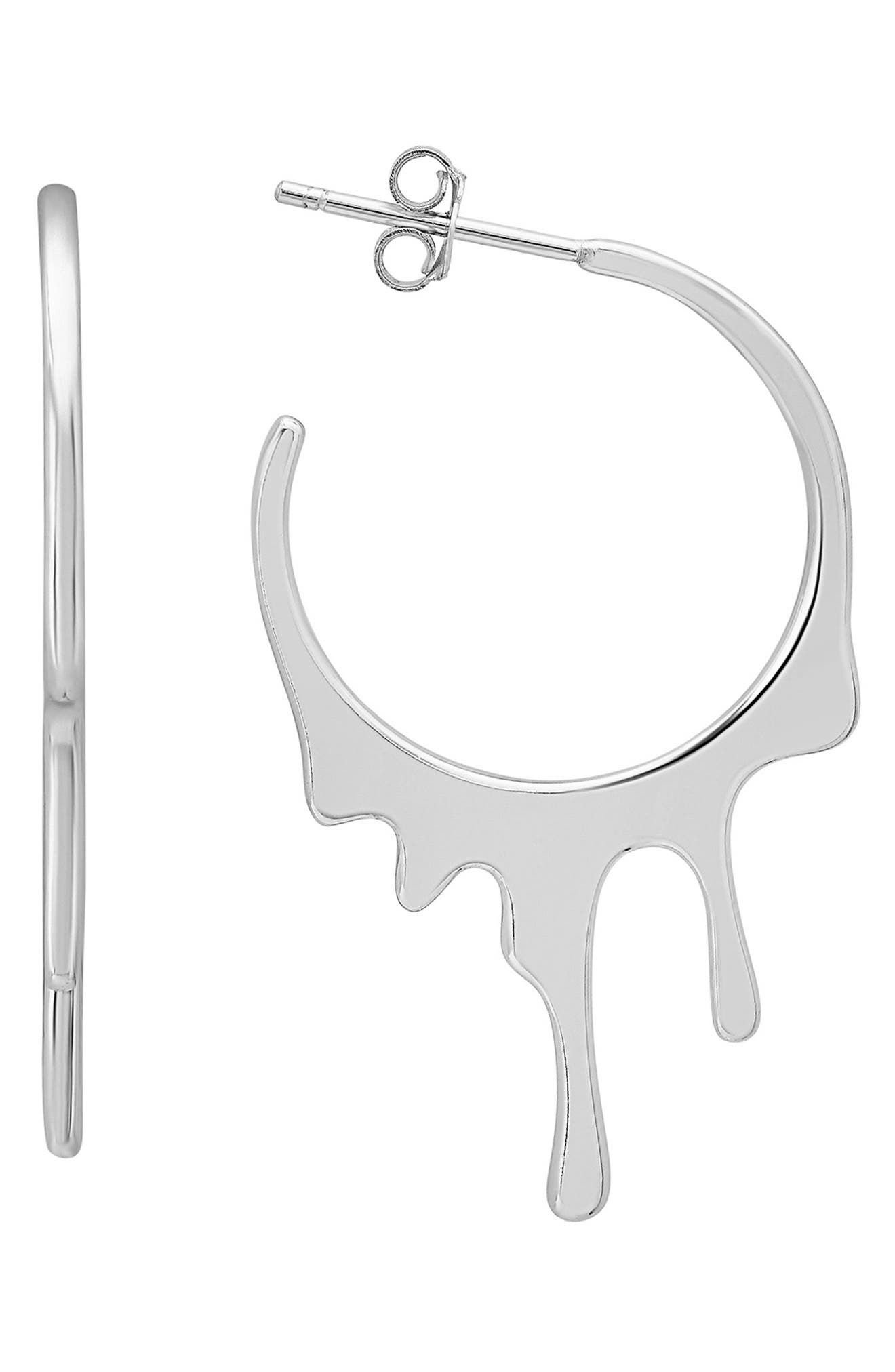 Queen Jewels Melting Hoop Earrings