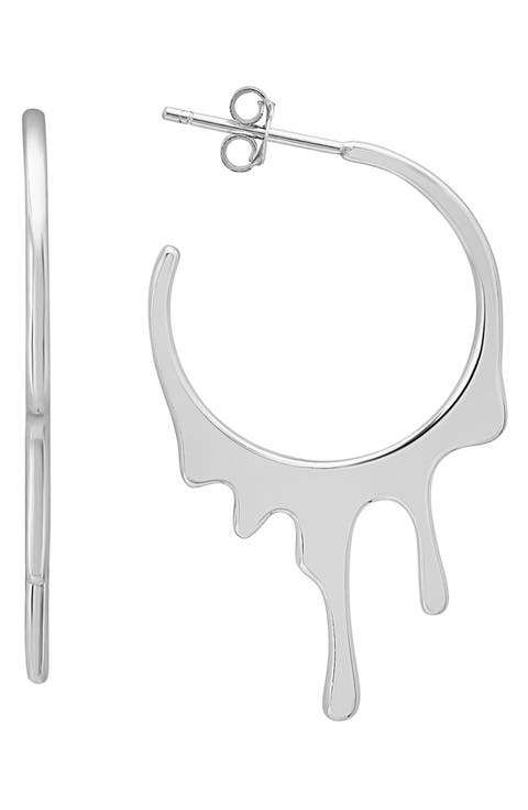 Melting Hoop Earrings