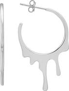 Queen Jewels Melting Hoop Earrings